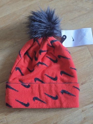 Nike peak pom beanie rot - nike,